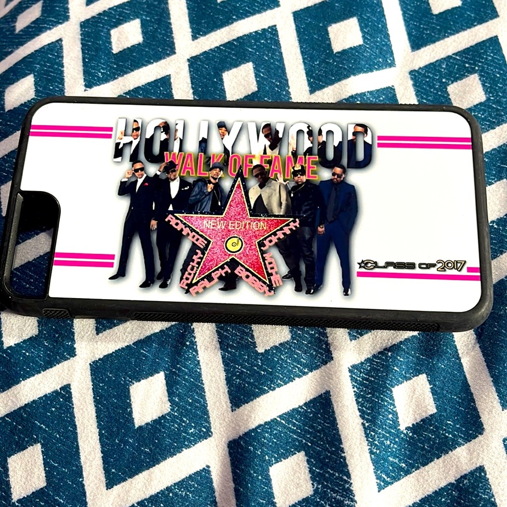 iPhone 7/8 plus New Edition Walk of fame case I had made but never got to use it